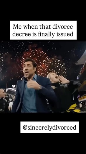 Sincerely, Divorced ™ on Instagram: "Let’s celebrate 🎉 #divorce #divorcesupport #reels #reelsfunny #trending #trendingviral"