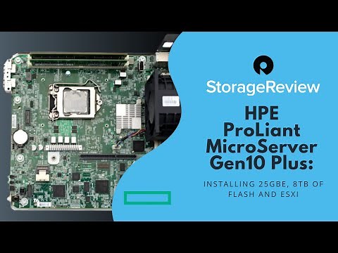 HPE ProLiant MicroServer Gen10 Plus: Installing 25GbE, 8TB of Flash and ESXi
