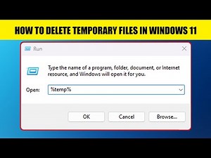 How to delete Temporary files in windows 11