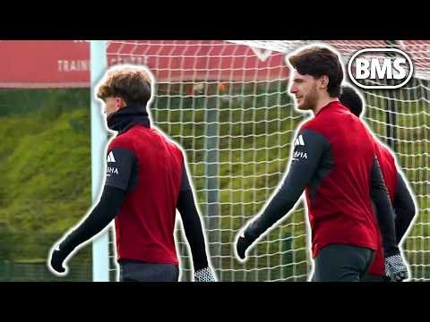 MAX DOWMAN IS READY! 💪 Arsenal train ahead of Bayer Leverkusen Champions League clash