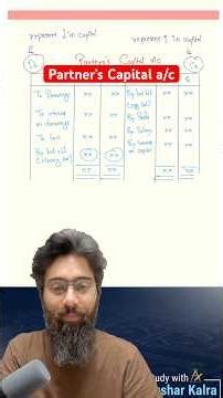 Partner’s Capital a/c #cafoundationaccounts #class12accounts #cuetaccountancy #shorts