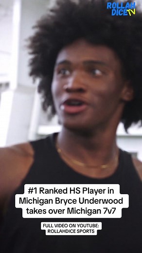 Belleville team goes crazy at Michigan 7v7. 〽️Full video on youtube link in bio #fyp #viral #7v7football #uofm