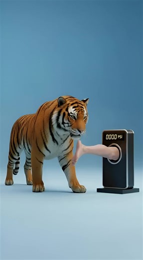 Siberian Tiger Bite Force 1,050 PSI 😳 Apex Predator Power #SiberianTiger #AnimalFacts #WildlifeShorts #NaturePower #didyouknow