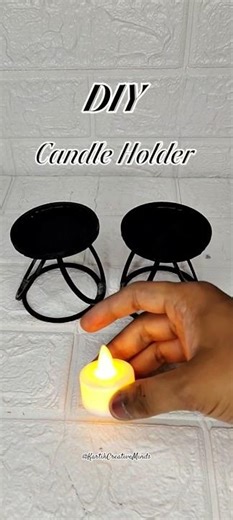 DIY Candle Holder Ideas | #shorts #diy #youtubeshorts #candleholder #banglecraft #diyideas #craft