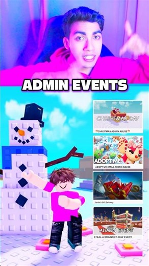 ALL CHRISTMAS ADMIN EVENTS TODAY IN ROBLOX 😱