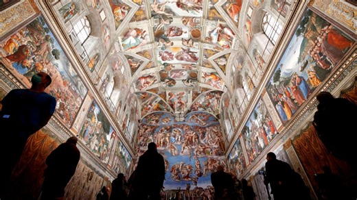 Vatican firefighters install chimney on roof of Sistine Chapel for conclave