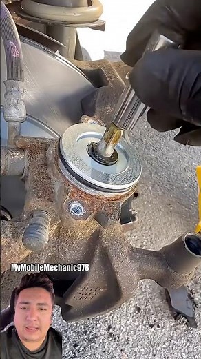 How to change rear brakes with electronic parking brake without a scanner #mechanic #cars #shop