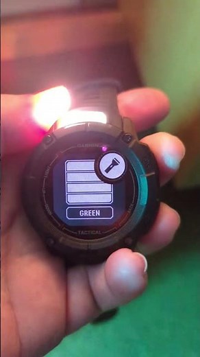 Garmin Instinct 2X Tactical Solar Torch Operation