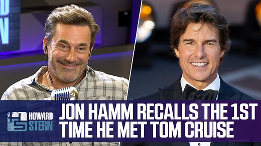 Jon Hamm didn’t believe Jimmy Kimmel when he said Tom Cruise was coming over to watch football … until the Top Gun star walked in with his mom. Check out the full interview on SiriusXM 👉 siriusxm.us/JonHammHSS | The Howard Stern Show