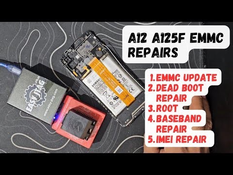Samsung A12 A125F dead boot repair /emmc repair/clean rpmp/root/imei repair