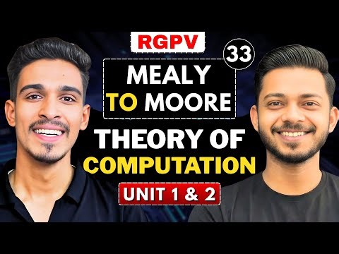 Lec 33 | Mealy to Moore Machine (Conversion) | Automata Theory | Theory of Computation