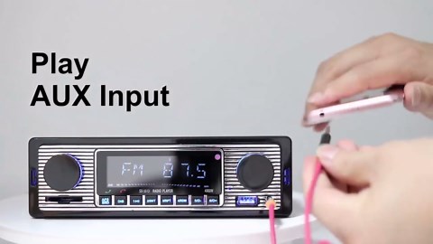 Single din Car Stereo with Bluetooth/car Radio Bluetooth for car Hands Free Calling, Single din Radio/Radio para carro USB,SD Card Port,AUX, MP3 car Audio with Fast Charging