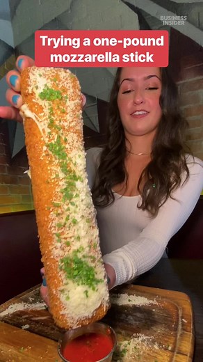 How The Brookdale in New Jersey makes a giant #mozzarella stick. #newjerseyeats #giantfood