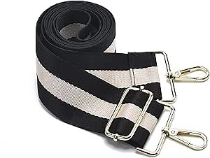 LVYOUME Purse Strap Gold Hardware 2" Wide Replacement Crossbody Straps Adjustable Shoulder Strap Extra Long Bag Strap