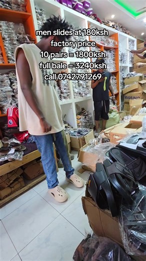 Affordable Men's Slides Available at Likoni Ferry