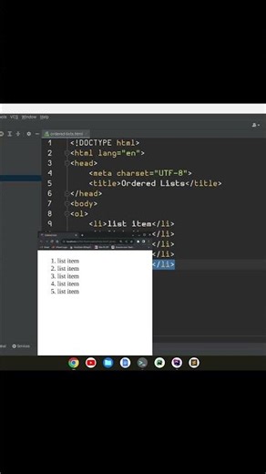 How to Make an Ordered List in HTML #html #html5 #webdesign #webdevelopment