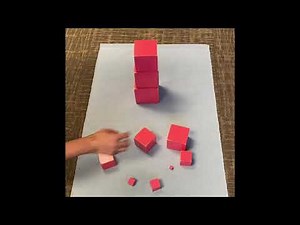 The Pink Tower MONTESSORI LESSON How to build the PINK TOWER