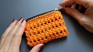 198K views · 5.1K reactions | How to crochet mini coins purse with star stitch net pattern #crochetzipbag #crochetgift #diy | Crochet & Crafts Therapy | Facebook