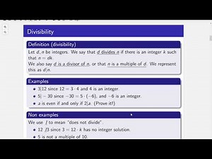 Intro to Proofs - Divisibility