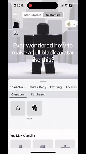 How to make a full black avatar on Roblox! | roblox