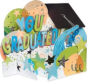 Amazon.com : American Greetings Pop Up Graduation Card with Gift Card Holder (Happy Graduation Wishes to You) : Office Products