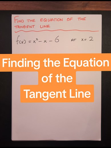 Leaving Cert Maths: Tangent Line Equation Explained
