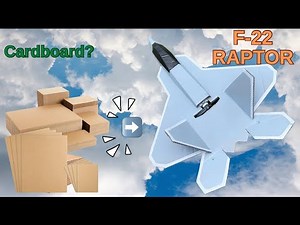 How to Make an F22 Raptor Jet from Cardboard | Step-by-Step DIY Tutorial