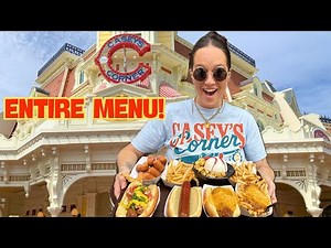 Eating the ENTIRE Menu at Casey’s Corner in Disney World