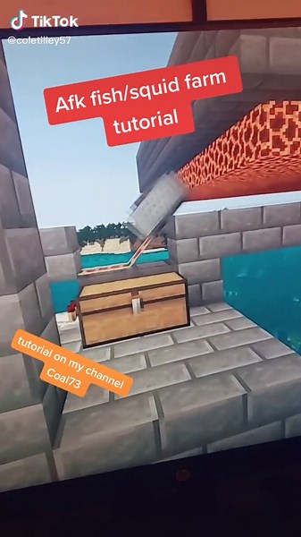 Ultimate Afk Fish & Squid Farm Tutorial! Redstone Minecraft Hacks