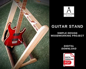 PLANS for Guitar Stand DIY Woodworking Project for the Home or Studio - Etsy Australia