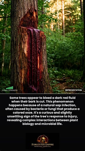 How Trees Can 'Bleed' When Cut