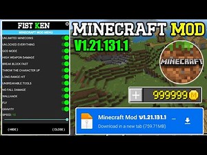 Minecraft Mod Apk v1.21.131.1 | No Password Unlimited Money | Minecraft Mod Menu 2026