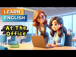 Simple English Conversation at The Office | Learn Real-Life Speaking Practice |