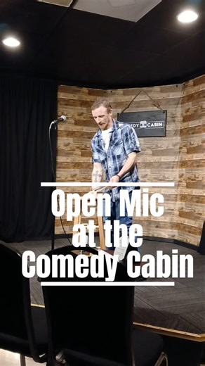 Open Mic at the Comedy Cabin in Janesville, WI!!! 🎤 #comedian #openmic #comedyschool #funny