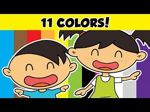 Colors Song for kids with Surprise Eggs | Learn 11 different Colors! | Nursery Rhymes by Luke & Mary