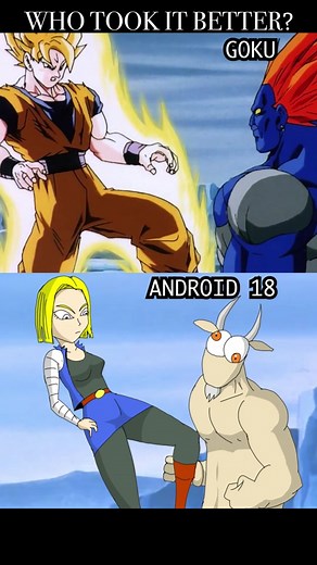 Remember that time Goku got hit in the nuts? Well, here's the Android 18 female version! Who did it better? #DBZ #DBFZ #Android18 #anime #Goku #DBS #DragonballZ #Dragonball #DragonballSuper