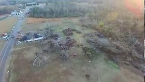 7.8K views · 79 reactions | This viewer-submitted drone footage shows tornado damage on Lightwood Road near Deatsville. >bit.ly/3Xv0yyW | WSFA-TV | Facebook