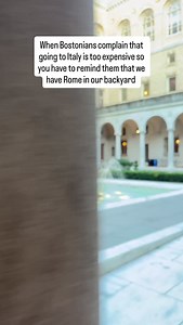 Did you know that the Boston Public Library Courtyard was designed to closely resemble a Roman palace, Palazzo della Cancelleria, built in 1489 🇮🇹 #mybostonuncovered #smn | Boston Uncovered