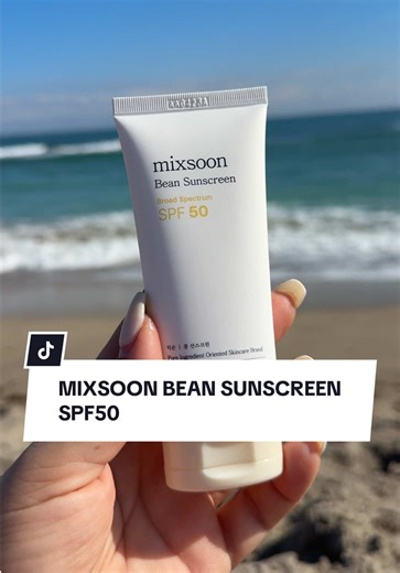 Kbeauty sunscreen from @mixsoon would NEVER leave you with a white cast! #mixsoon #beansunscreen #koreanskincare #tiktokshopcreatorpicks #glassskin