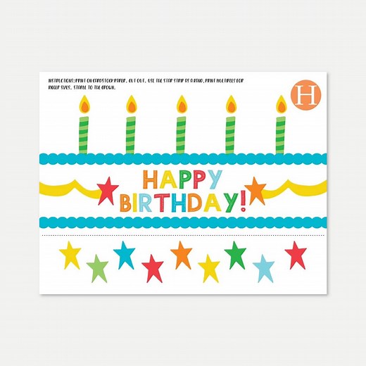 Kids Birthday Crown Template, Printable Birthday Headband, Editable Bday Party Crown, Colorful DIY Paper Hat for Boys & Girls First Birthday - Etsy
