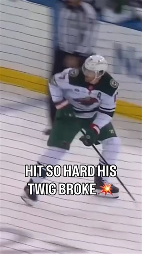 Braden Schneider CRUSHED Marcus Foligno with a hit so hard his stick snapped 😵 | BarDown