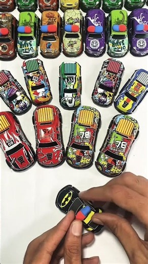 BATMAN Car Change To Police Car 🚔 Hot Wheels,Diecast cars And Mini Metals Cars #shorts #batmancar