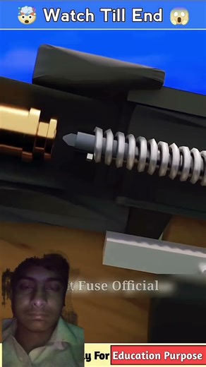 How Spring Gun Traps Work 😨 #shorts​ #facts​ #shortsfeed​ #3danimation​