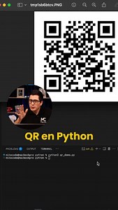 31 reactions | Genera tu propio QR fácilmente con Python  #mitocode #python #programador #qr #developer | MitoCode | Facebook
