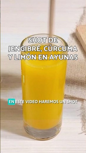 Anti-inflammatory shot of ginger, turmeric and lemon on an empty stomach 🍋🔥