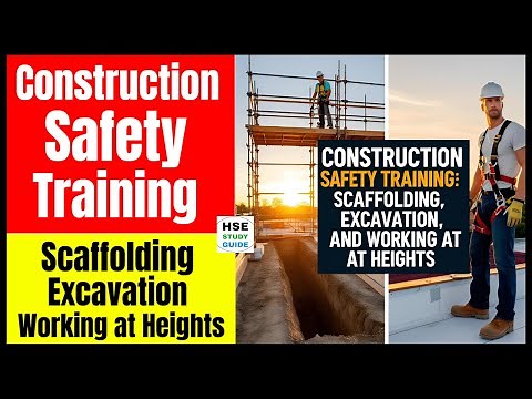 Construction Safety Training: Scaffolding, Excavation, and Working at Heights ‪@hsestudyguide‬