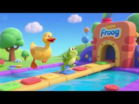 🦆🐸 Duck & Frog Leapfrog Challenge 2 | Fun Kids Song & Sing-Along!