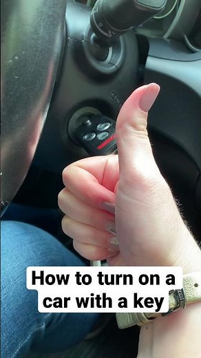 How to turn on a car with a key #shorts