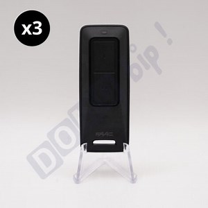 FAAC FDS - XT2 433/868 MHz FDS BD (référence 787019) - Lot de 3 télécommandes 2 canaux pour Portail et porte de garage - Technologie FDS Bidirectionnelle et Double Fréquence 433/868 MHz -