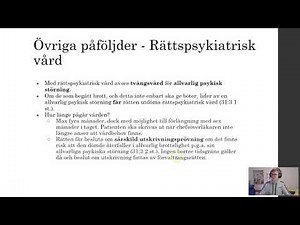 Om påföljderna - Del 6 - Rättspsykiatrisk vård
